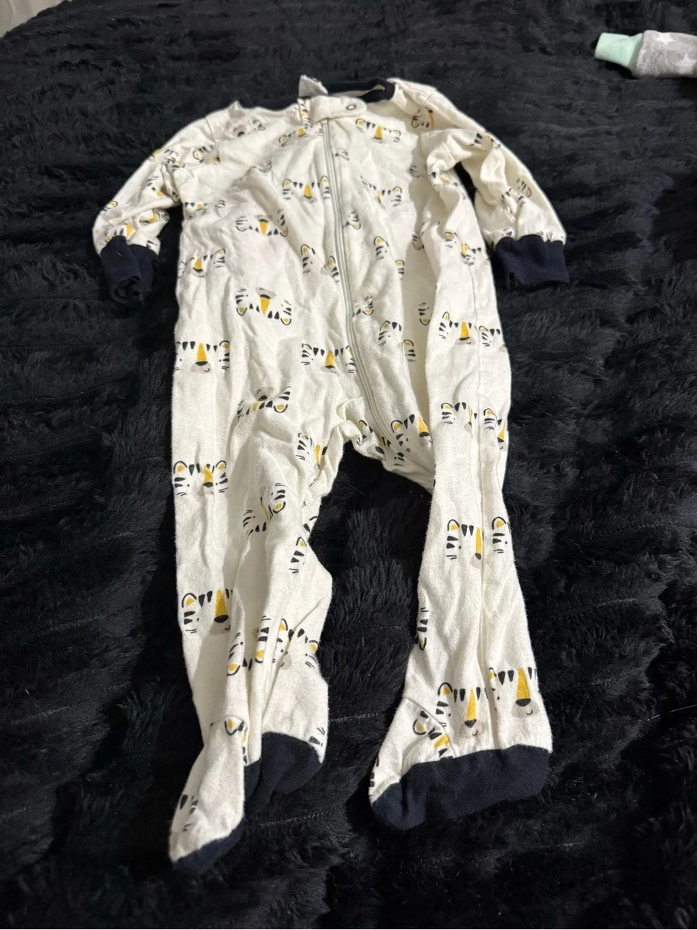 Footie sleepers 14 - Blue, White, Gray, Tan Patterns